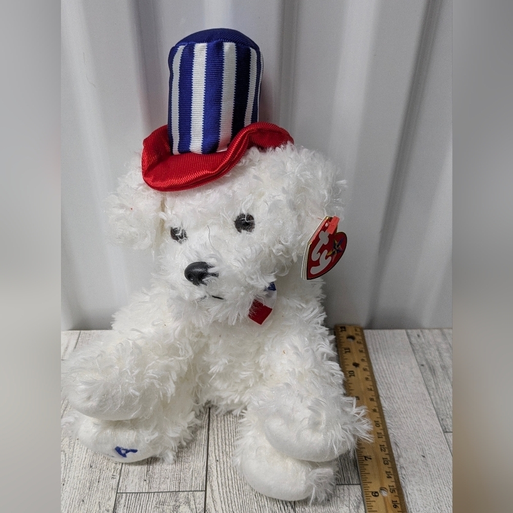 Ty first Dog Beanie Babies White Plush